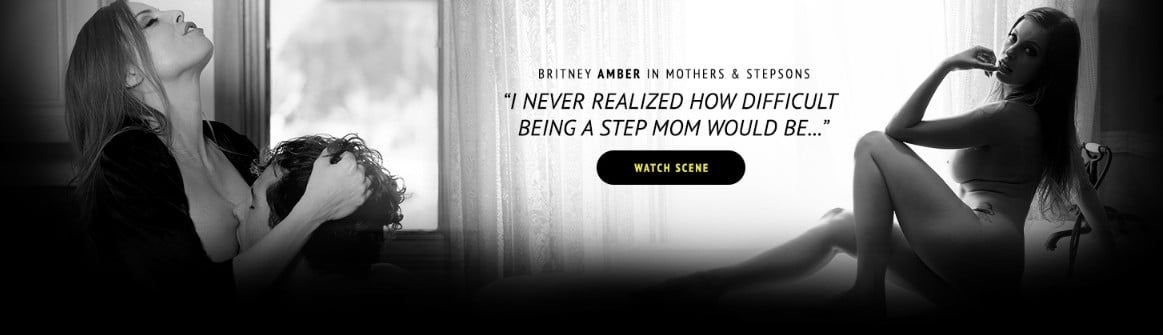 Britney Amber in a sensual taboo roleplay from Family Sinners, available with the Family Sinners 2-day trial. Includes quote about her stepmom role.