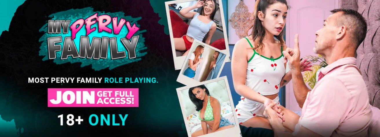 My Pervy Family join now banner highlighting the 3 day trial for $2.95 with exclusive access.