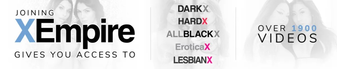 XEmpire trial banner showing access to multiple sites and over 1900 videos