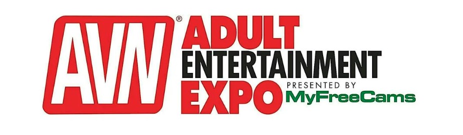 AVN Adult Entertainment Expo (AEE) 2026 logo, presented by MyFreeCams, for the Las Vegas event schedule and venue guide