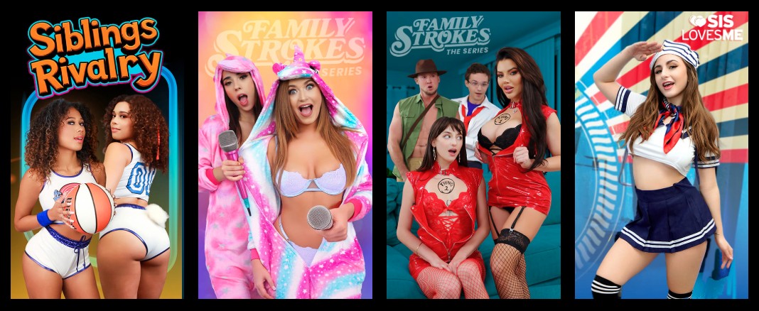 Family Strokes membership lineup image referencing the TeamSkeet network.